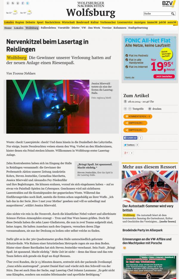 Wolfsburger Nachrichten 28.02.2014